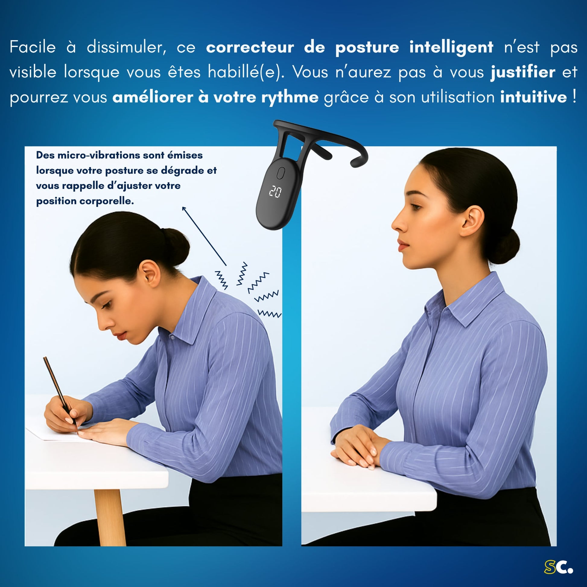 Correcteur de posture intelligent